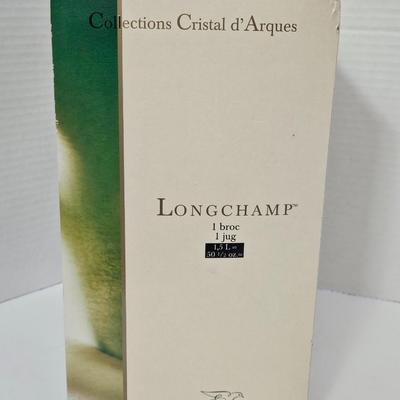 NIB Vintage Cristal d'Arques-Durand Longchamp 24% Lead Crystal Pitcher France