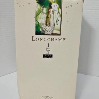 NIB Vintage Cristal d'Arques-Durand Longchamp 24% Lead Crystal Pitcher France