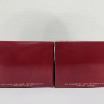 Avon Country Christmas Recipe Box Lot of 2 Vintage Holiday Kitchen Storage with Dividers