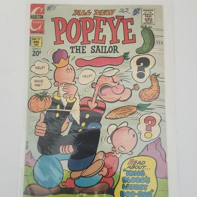 Vintage All New Popeye the Sailor Comic Book Charlton Comics No. 117 November 20¢