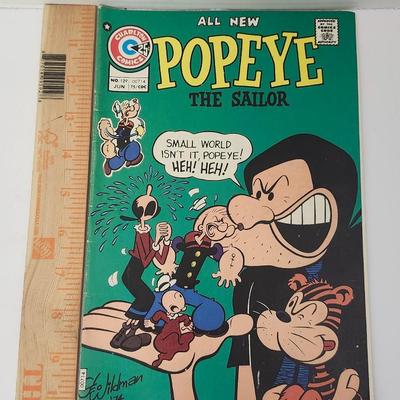 Vintage Popeye the Sailor Comic Book Charlton Comics No. 129 June 1975 25¢ Small World Isn’t It Popeye