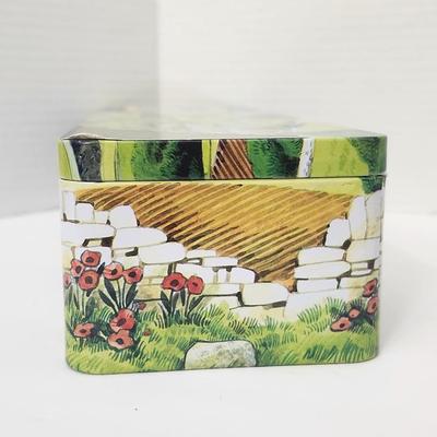 Grandma Wild’s Yorkshire Biscuits Collectible Tin Hand Baked Biscuits Scenic England Design