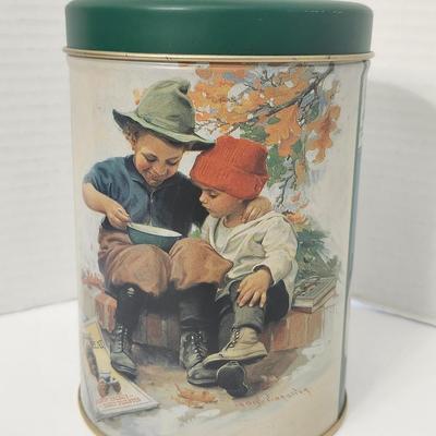 Cream of Wheat Nabisco Collectible Vintage Tin Adding Warmth to Mornings Advertising Kitchen Storage Canister