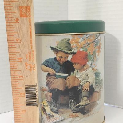 Cream of Wheat Nabisco Collectible Vintage Tin Adding Warmth to Mornings Advertising Kitchen Storage Canister