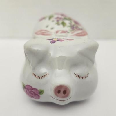 Avon Pampered Piglet Ceramic Pomander With Original Box Vintage Avon Collectible