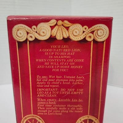 Avon Lovable Leo Childrens Shampoo Lion Bottle With Original Box Vintage Avon Collectible