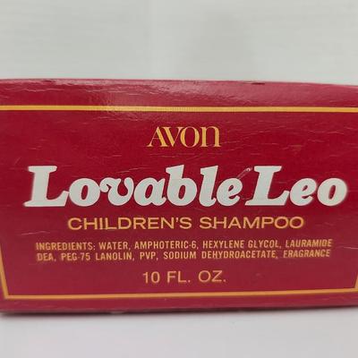 Avon Lovable Leo Childrens Shampoo Lion Bottle With Original Box Vintage Avon Collectible