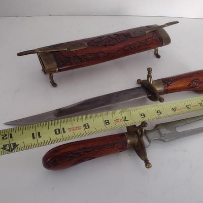 Tabletop Knife and Fork Carving Set