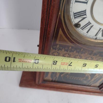 Antique Seth Thomas Mantle Clock with Reverse Glass Painting