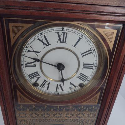 Antique Seth Thomas Mantle Clock with Reverse Glass Painting