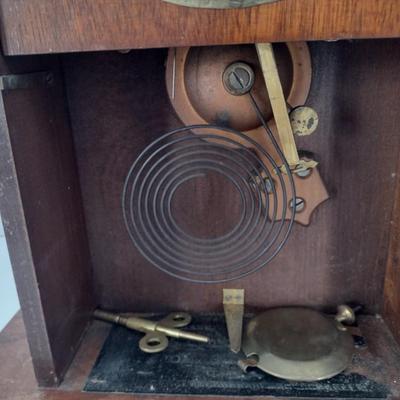 Antique Seth Thomas Mantle Clock with Reverse Glass Painting