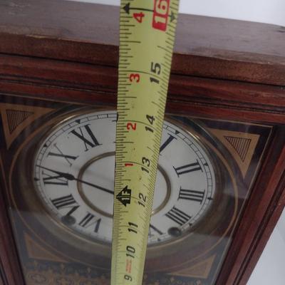 Antique Seth Thomas Mantle Clock with Reverse Glass Painting