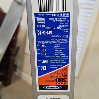 Pair of Werner Aluminum Step/Extension Ladders (G1-JS)