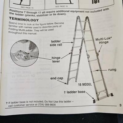 Pair of Werner Aluminum Step/Extension Ladders (G1-JS)
