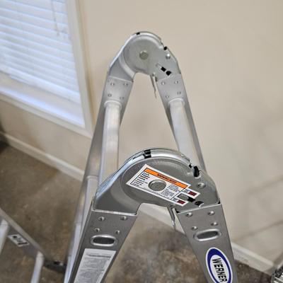 Pair of Werner Aluminum Step/Extension Ladders (G1-JS)