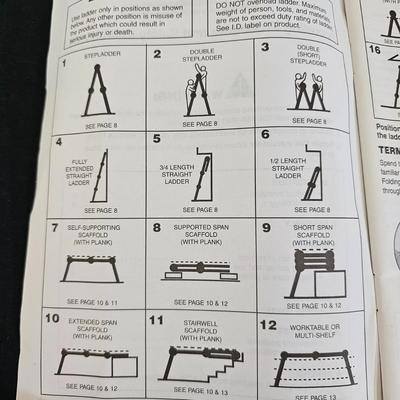 Pair of Werner Aluminum Step/Extension Ladders (G1-JS)