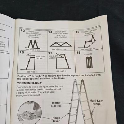 Pair of Werner Aluminum Step/Extension Ladders (G1-JS)
