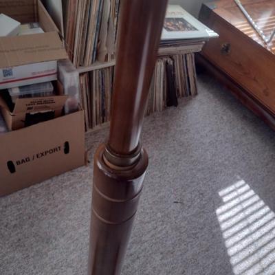 Wood Finish Sheet Music Stand Adjustable Height