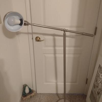 Balance Arm Adjustable Floor Lamp with Brushed Nickel Finish