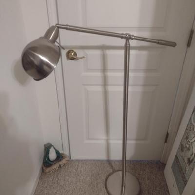 Balance Arm Adjustable Floor Lamp with Brushed Nickel Finish
