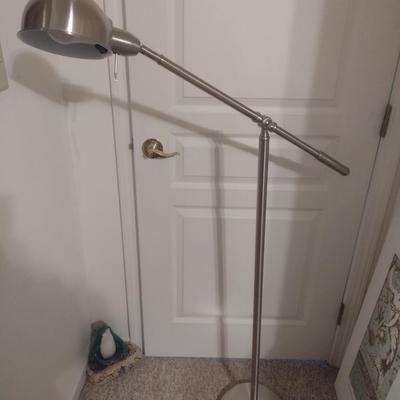Balance Arm Adjustable Floor Lamp with Brushed Nickel Finish