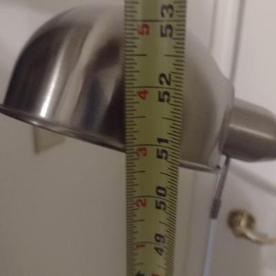 Balance Arm Adjustable Floor Lamp with Brushed Nickel Finish