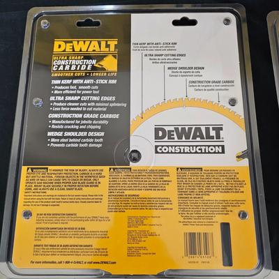DeWalt NIB 10" & 12" Cutting Blades (G2-JS)