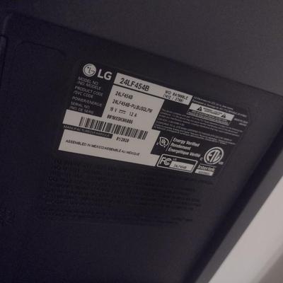 LG Flat Screen 24" TV with Universal Remote