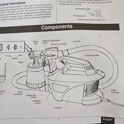 Wagner HVLP Control Spray Plus Electric Paint Sprayer (G2-JS)
