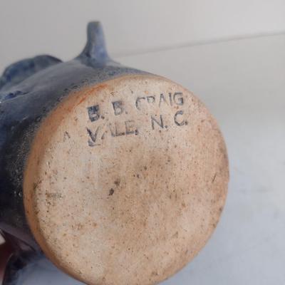 Art Studio Pottery Face Jug by B. B. Craig Vale, NC