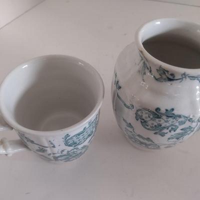 Antique Versailles Vanity Pitcher and Cup Set
