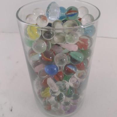 Collection of Glass Marbles and Stones