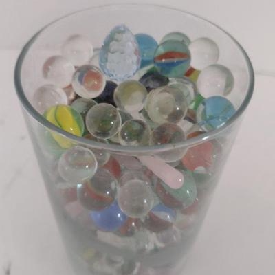 Collection of Glass Marbles and Stones