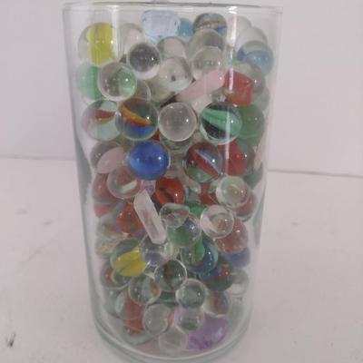 Collection of Glass Marbles and Stones