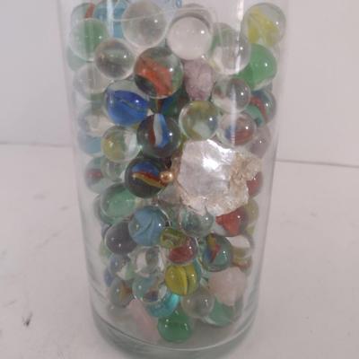 Collection of Glass Marbles and Stones