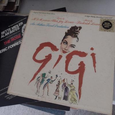 Assortment of Vinyl Albums Showtunes and Entertainment Choice A