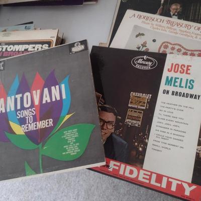 Assortment of Vinyl Albums Showtunes and Entertainment Choice A