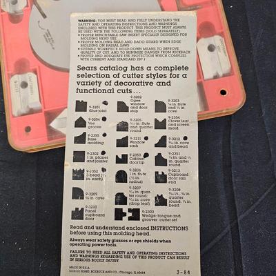 Craftsman Adjustable Dado Blades, Triple Cutter Molding Head & More (G2-JS)
