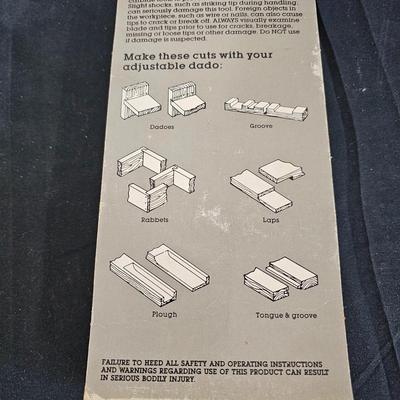 Craftsman Adjustable Dado Blades, Triple Cutter Molding Head & More (G2-JS)