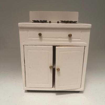 White doll house kitchen stove