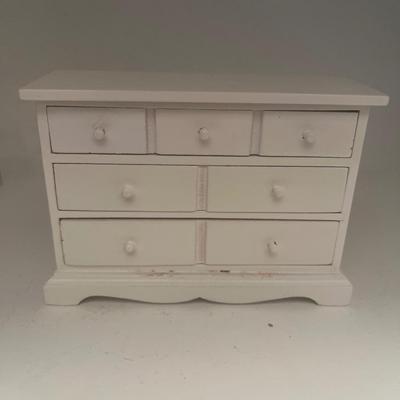 Wooden dollhouse dresser