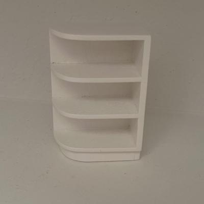 Wooden doll house corner shelf