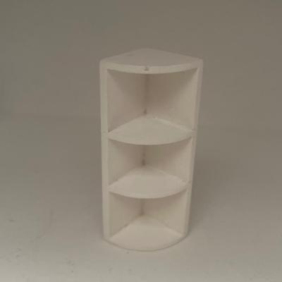 Doll house wooden corner shelf