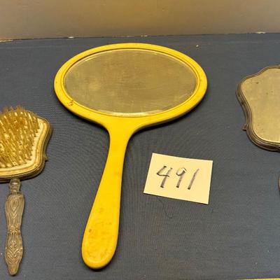 Vintage Mirrors and Brush
