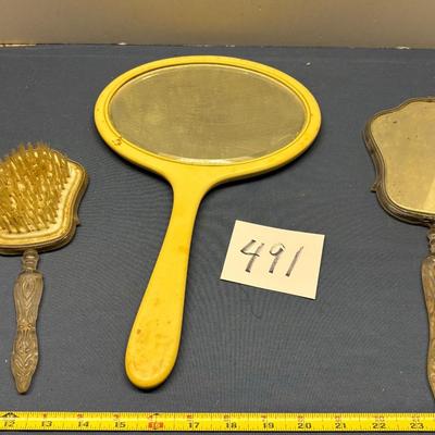 Vintage Mirrors and Brush