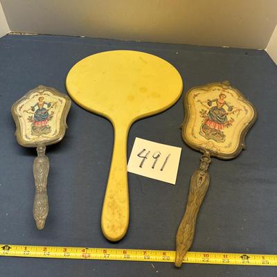 Vintage Mirrors and Brush