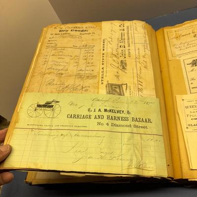 Vintage Book Of Receipts