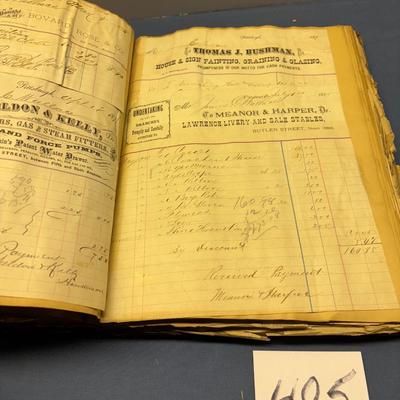 Vintage Book Of Receipts