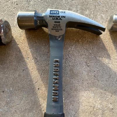 Group of 3 Quality Hammers – Craftsman, Estwing, Truper