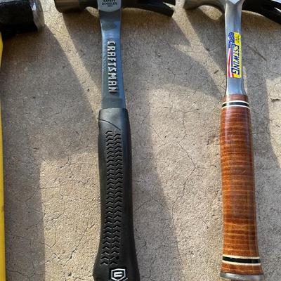 Group of 3 Quality Hammers – Craftsman, Estwing, Truper